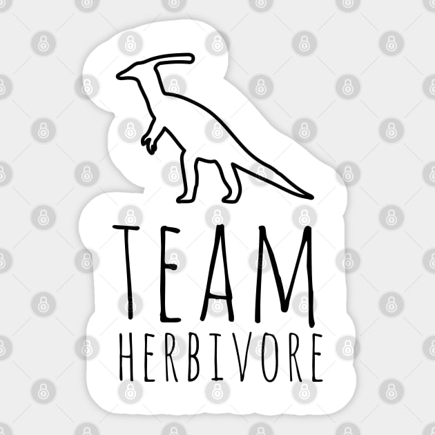 Team Herbivore Sticker by uncommontee